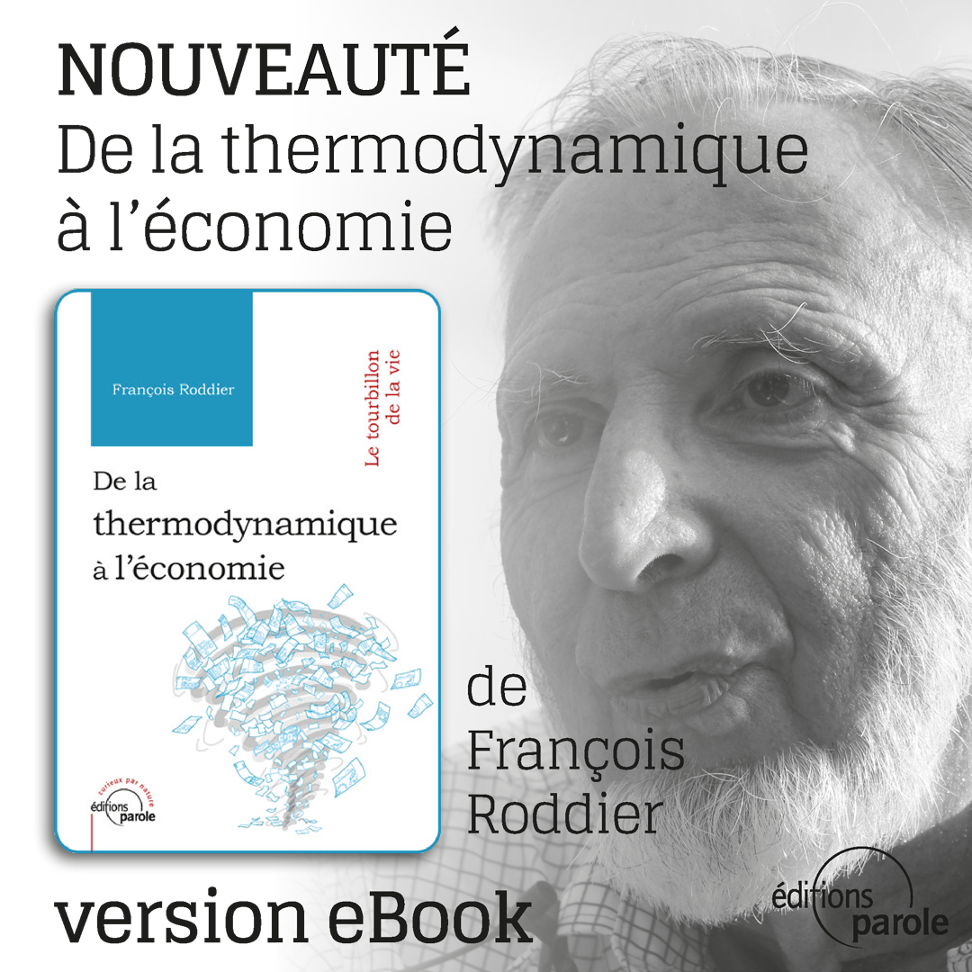 “De la thermodynamique à l’économie” de François Roddier en version eBook